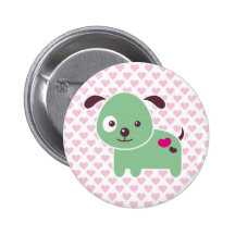 Kawaii puppy buttons