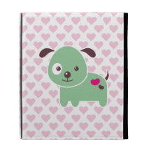 Kawaii puppy iPad folio case
