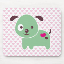 Kawaii puppy mouse pads