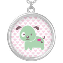 Kawaii puppy pendant
