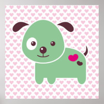 Kawaii puppy posters