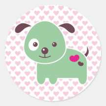 Kawaii puppy sticker