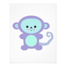 kawaii purple monkey announcement