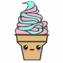 Kawaii Rave Ice Cream Cone Acrylic Cut Outs