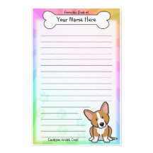 Kawaii Red Cardigan Welsh Corgi Stationery
