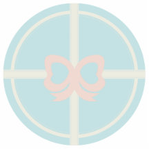 KAWAII RIBBON AND POLKADOTS PASTEL BLUE CUT OUT