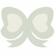 KAWAII RIBBON PASTEL GREEN PHOTO CUT OUT