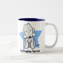 Kawaii Star Bedlington Terrier Mug