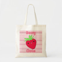 Kawaii Strawberry Berry Cute tote bag