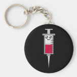 KAWAII SYRINGE SHOT MEDICAL HAPPY FACE KEY CHAINS