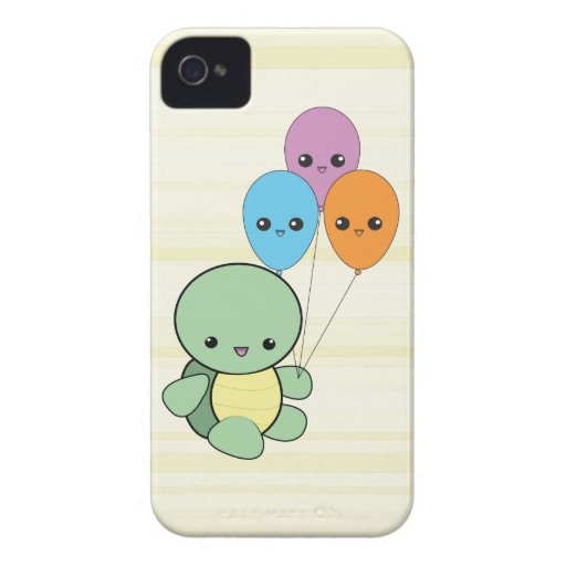 Kawaii Turtle with Balloons iPhone case iPhone 4 Cover