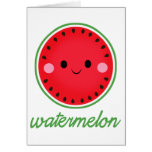Kawaii Watermelon Cards