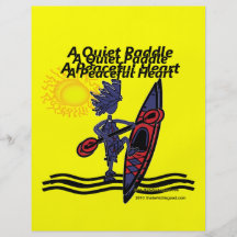 Kayak A Quiet Paddle Waves Full Colour Flyer