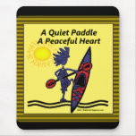 Kayak A Quiet Paddle Waves Mousepads