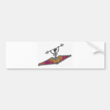 Kayak Bones Trip Bumper Stickers