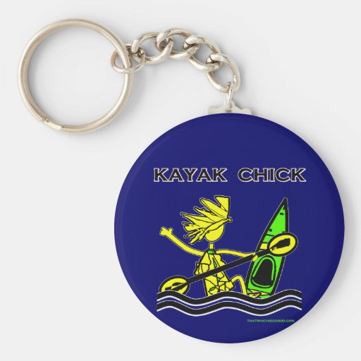 Kayak Chick Designs & Things Key Chain