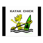 Kayak Chick Designs & Things Postcard