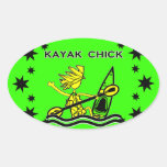 Kayak Chick Designs & Things Sticker