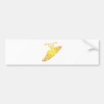 Kayak Diamond Splitter Bumper Stickers