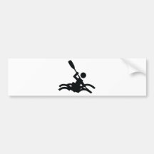 kayak icon bumper sticker