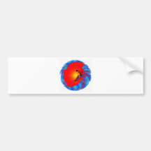 Kayak Sun Sunday Bumper Sticker