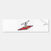 Kayak Terra Bones Bumper Stickers