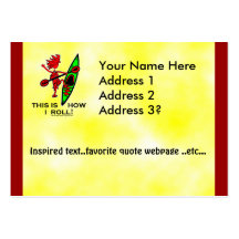 Kayak This Is How I Roll II Business Card Template