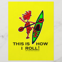 Kayak This Is How I Roll II Full Color Flyer
