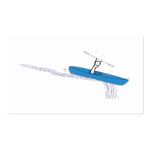 Kayaker on the water business card template
