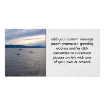 Kayakers On Bellingham Bay Photo Card