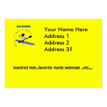 Kayaking This Is How I Roll Business Card Templates