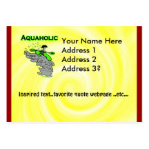 Kayaking Whitewater Silhouette Business Card Template
