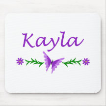 Kayla (Purple Butterfly) Mousepads