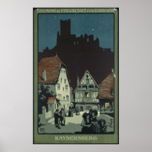 Kaysersberg Vintage Travel Poster Ad Retro Prints