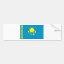 Kazakstan Flag Bumper Sticker