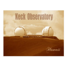 Keck Astronomical Observatory, Mauna Kea, Hawaii Postcard