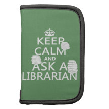 Keep Calm and Ask A Librarian Folio Planner