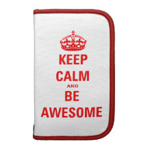 Keep Calm and Be Awesome Folio Planners