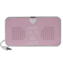 keep calm and be cute iPhone speaker