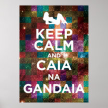 Keep Calm and Caia na Gandaia Impressão