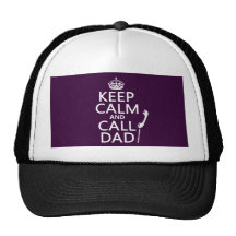 Keep Calm and Call Dad  - all colours Mesh Hats