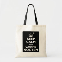 Keep Calm and Carpe Noctem Bag