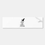 KEEP CALM AND CARRY A WAND BUMPER STICKERS