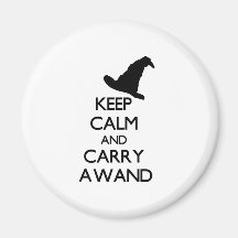 KEEP CALM AND CARRY A WAND MAGNETS