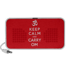 Keep Calm and Carry Om Motivational Morale Speaker System