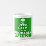 Keep calm and carry on alien coffee mug
