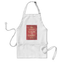 Keep Calm And Carry On Apron