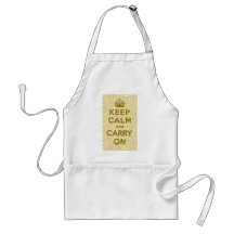 Keep Calm And Carry On Apron