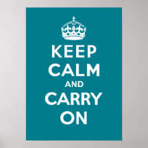 Keep Calm and Carry On_AQUA Posters