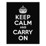 Keep Calm and Carry On Black Photo